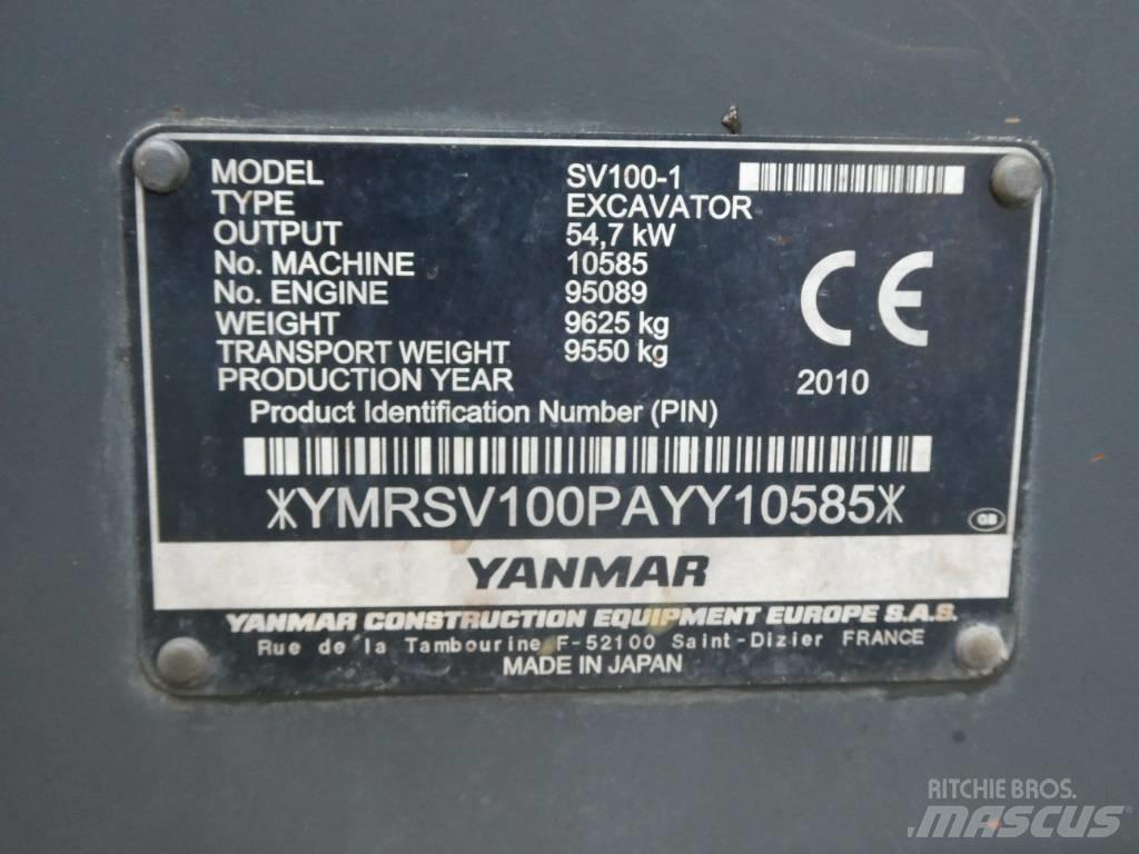 Yanmar SV 100-1 Midigraafmachines 7t - 12t