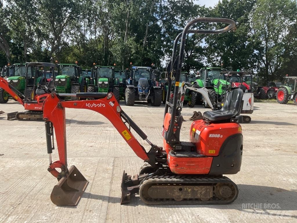 Kubota K 008-3 Minigraafmachines < 7t