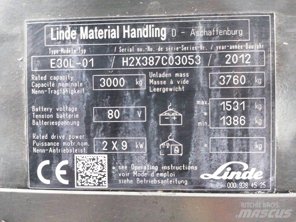 Linde E30L-01 Elektrische heftrucks