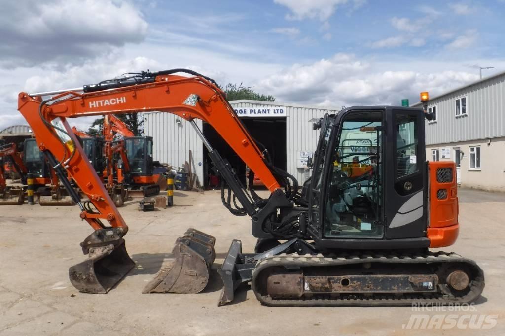 Hitachi ZX 85 US B-6 Midigraafmachines 7t - 12t