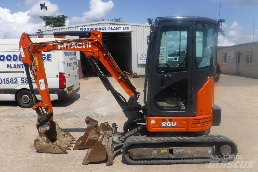 Hitachi ZX 26 U-6 Minigraafmachines < 7t