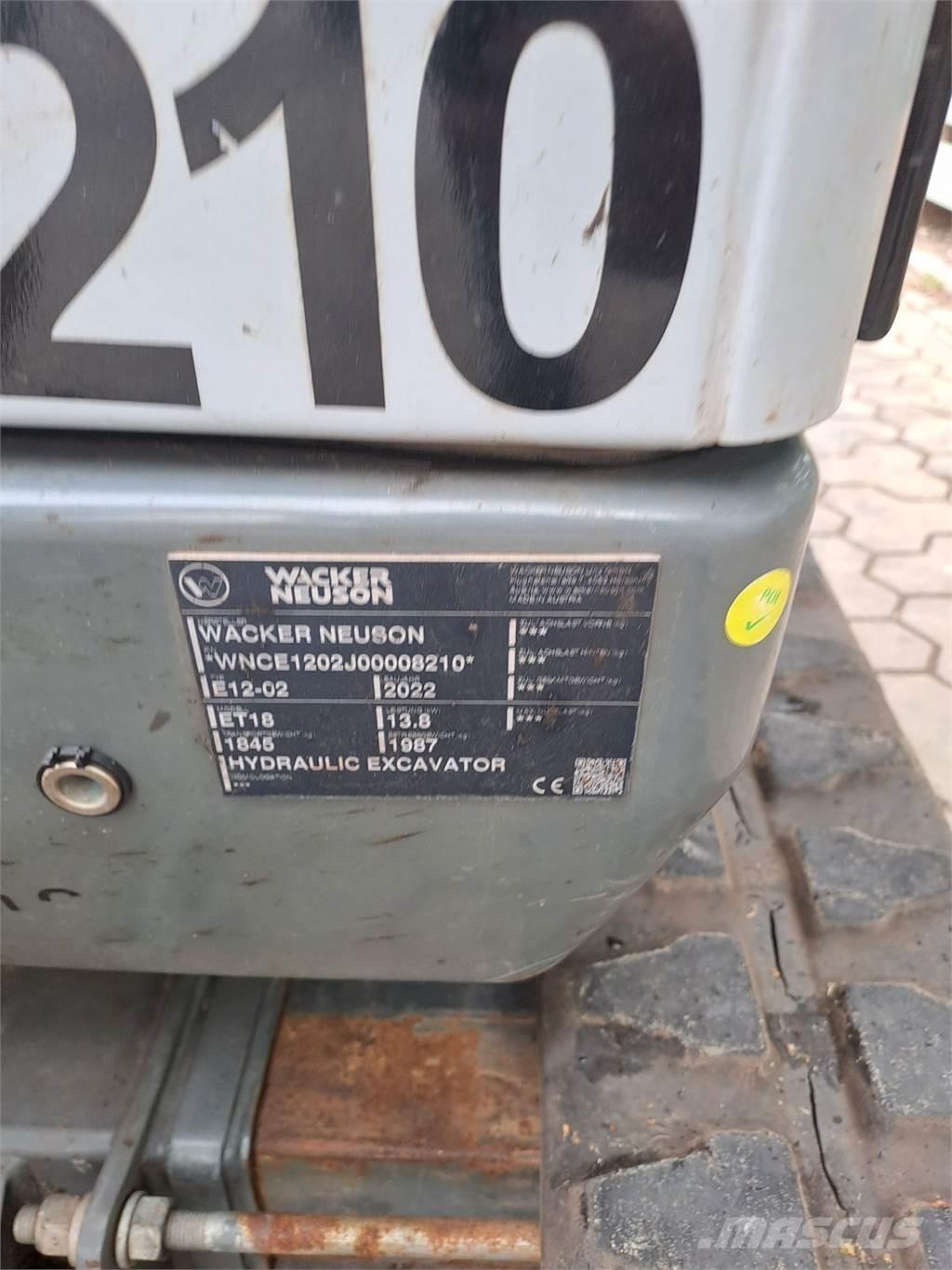 Wacker Neuson ET18 Rupsgraafmachines