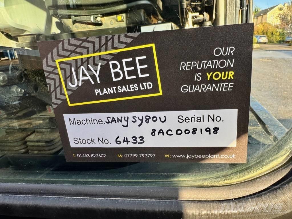 Sany SY 80 U Minigraafmachines < 7t