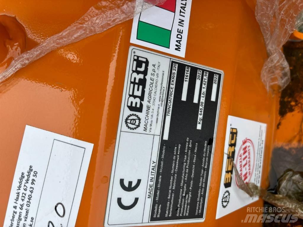 Berti EKR-S 220 Klepelmaaiers