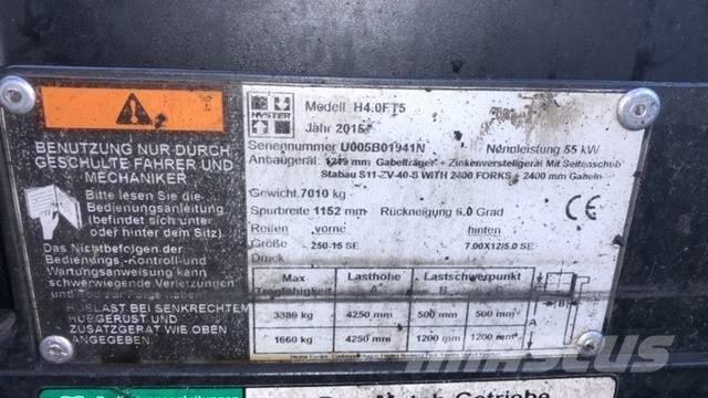 Hyster H 4.0 FT 5 Diesel heftrucks