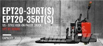 EP EPT20-30RT Pallettruck met meerij platform