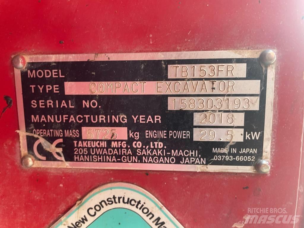 Takeuchi TB 153 FR Minigraafmachines < 7t