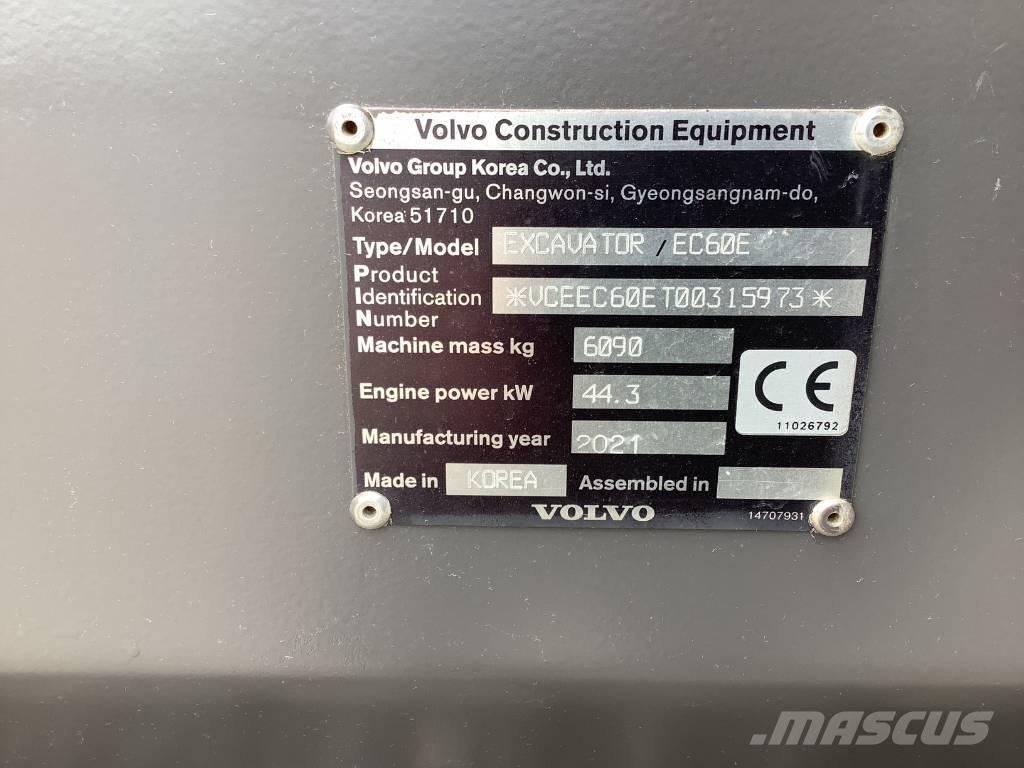 Volvo EC 60 E Rupsgraafmachines