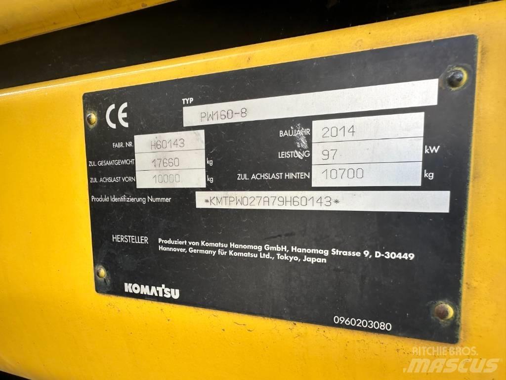 Komatsu PW 160-8 Wielgraafmachines