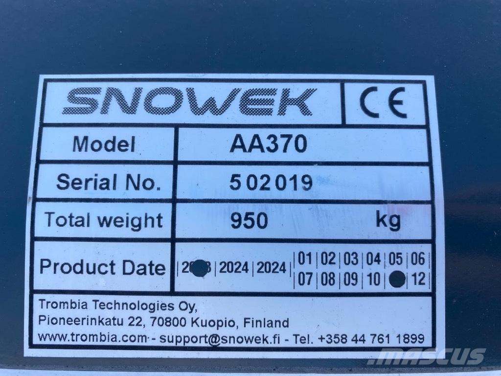 Snowek AA 370 Sneeuwschuivers en -ploegen