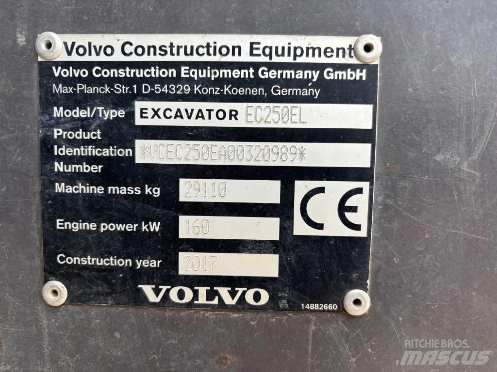 Volvo EC 250 EL Rupsgraafmachines