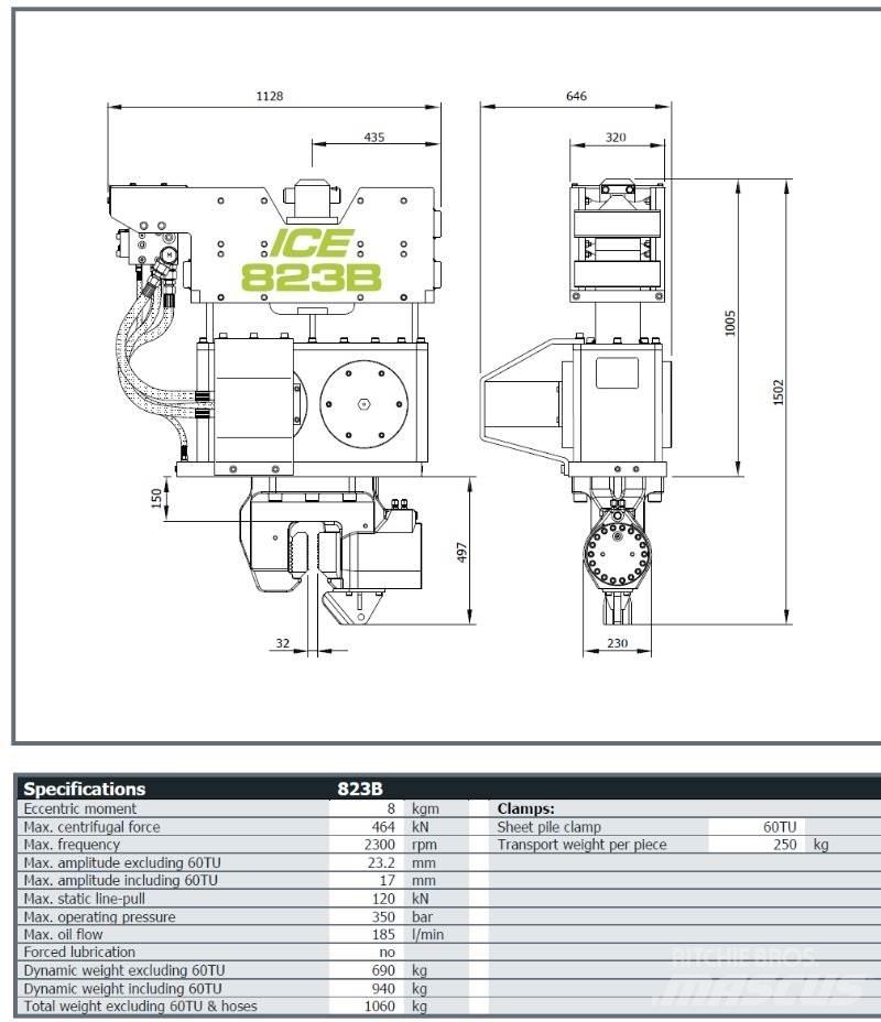  ICE 823B Accessoires en onderdelen voor boormachines