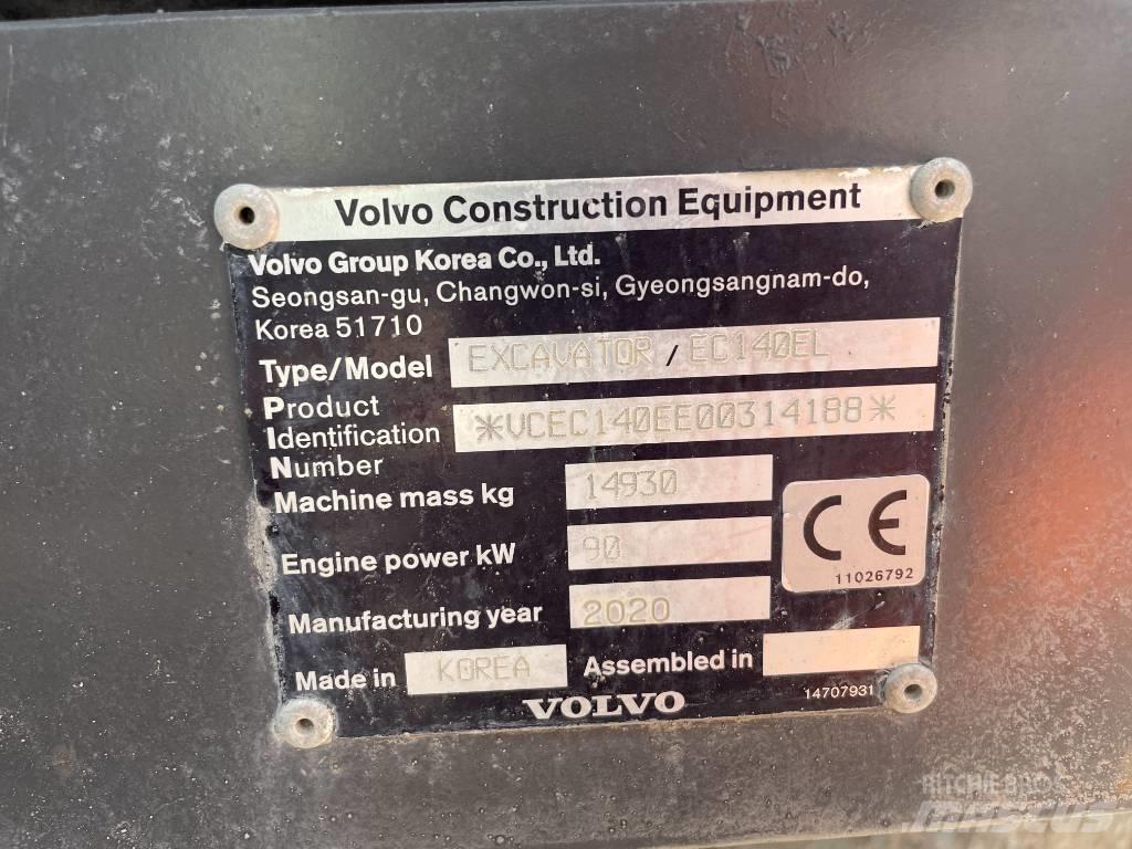 Volvo EC 140 EL Rupsgraafmachines
