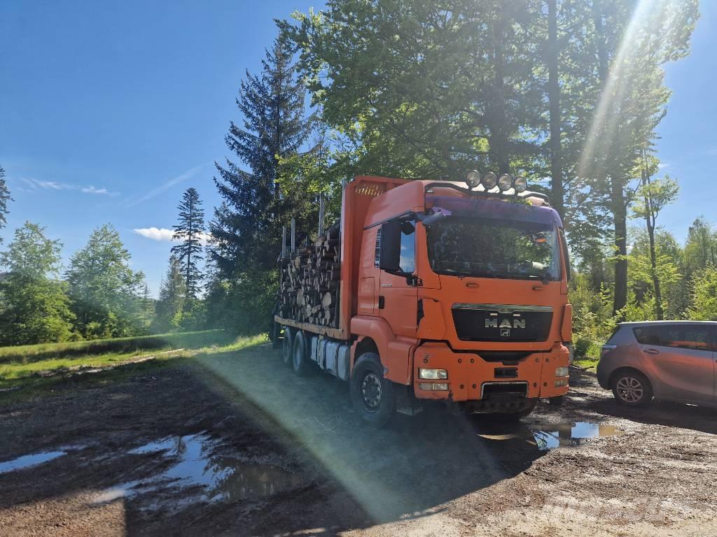 MAN TGS 26.480 Vlakke laadvloer met kraan