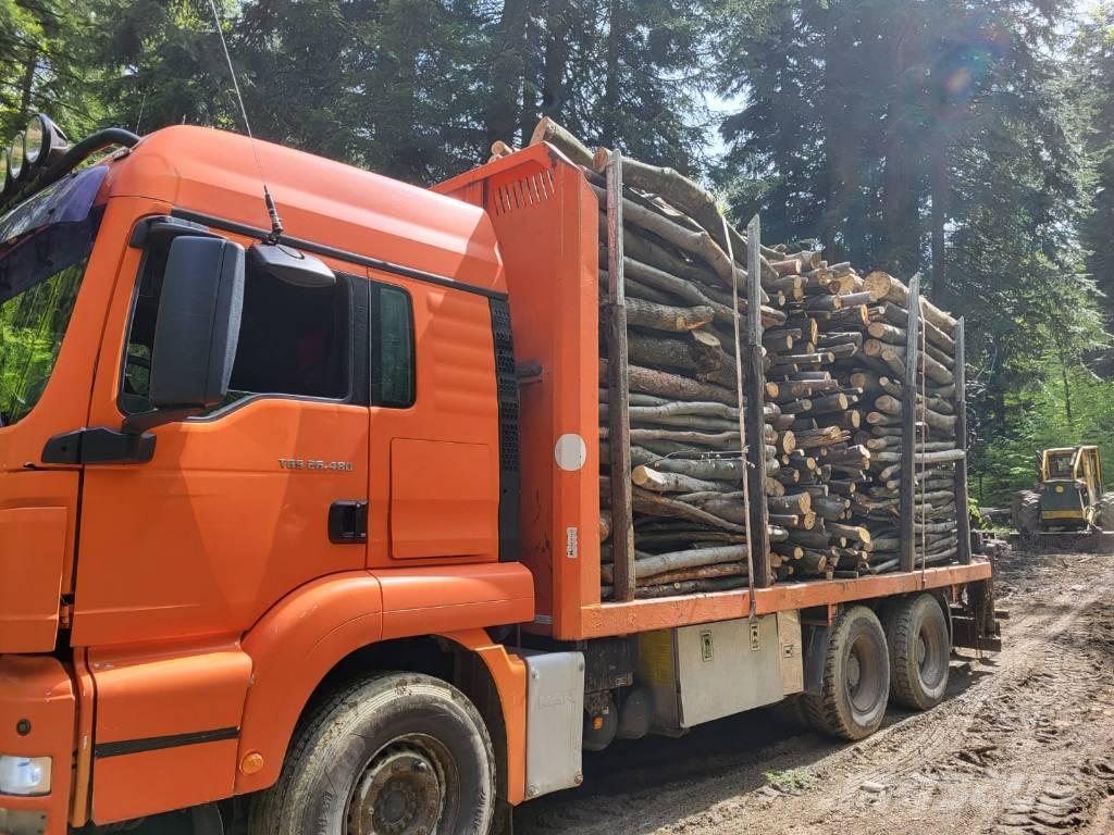 MAN TGS 26.480 Vlakke laadvloer met kraan