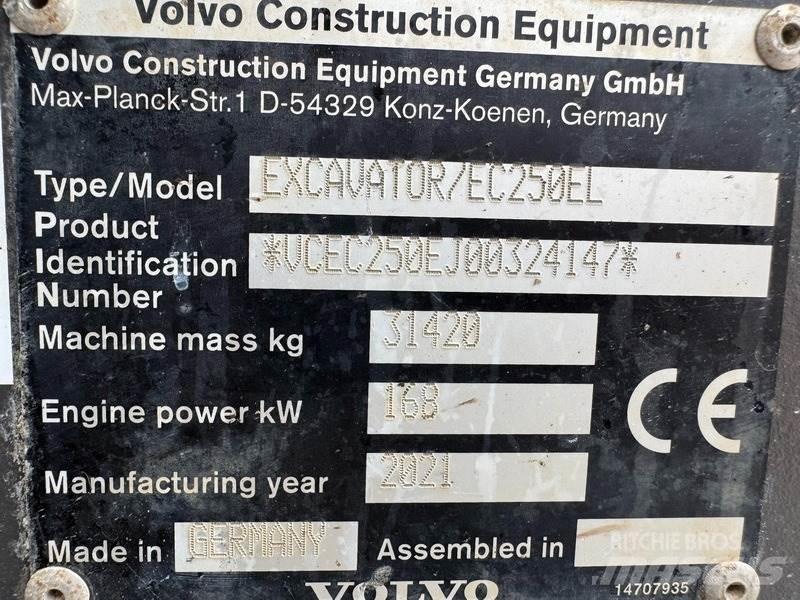 Volvo EC 250 EL Rupsgraafmachines