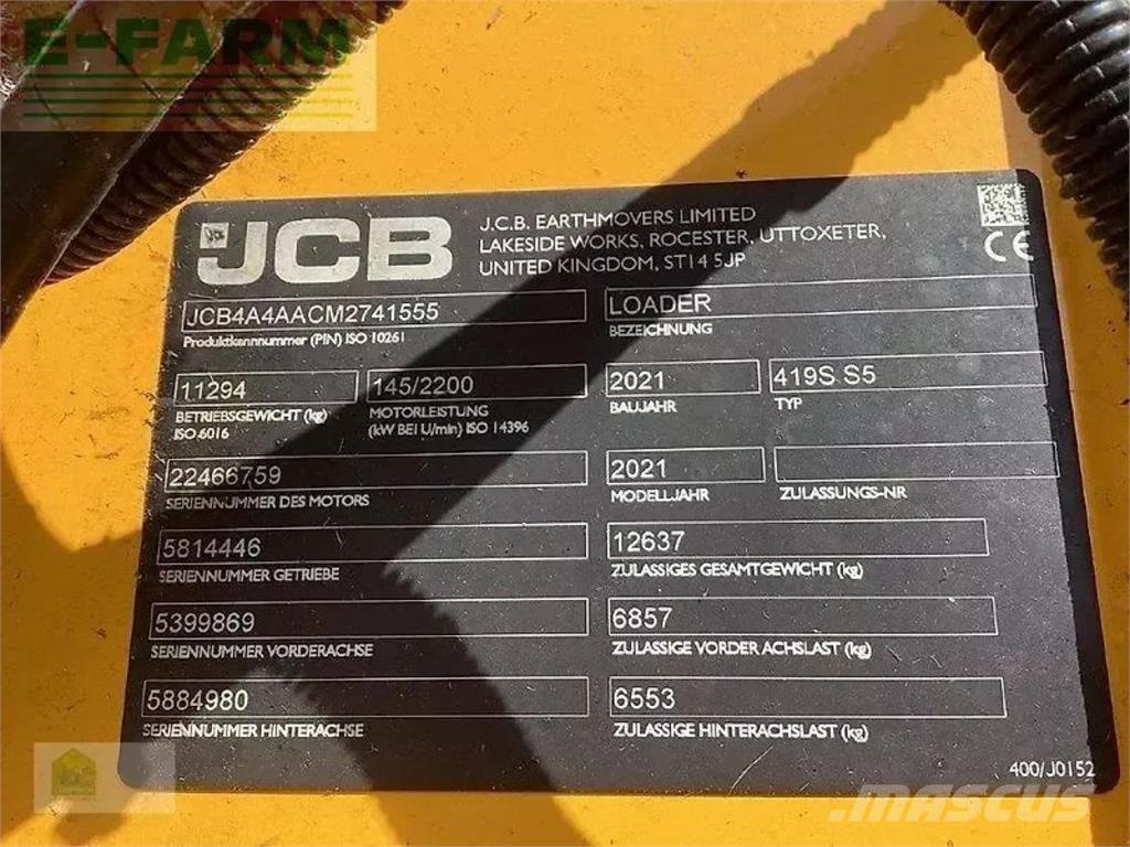 JCB 419s s5 Minigraafmachines < 7t