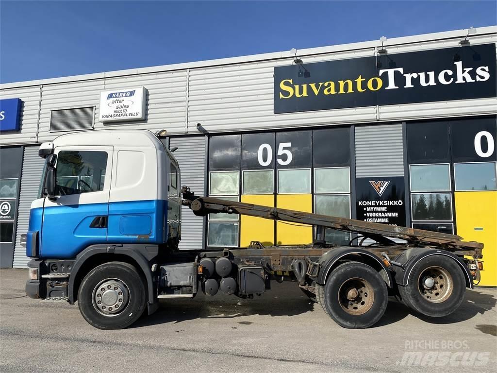 Scania R 124 6X2 Containertrucks met kabelsysteem