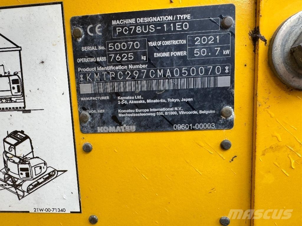 Komatsu PC 78 US Midigraafmachines 7t - 12t