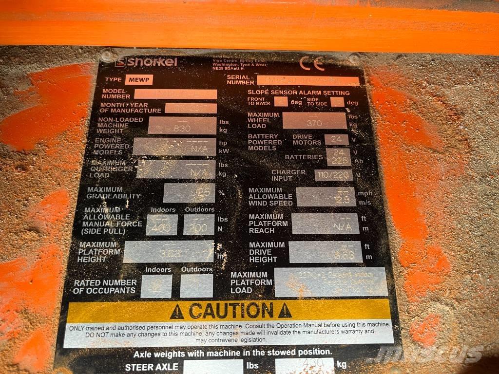 Snorkel TM 12 Personenliften en invalideliften