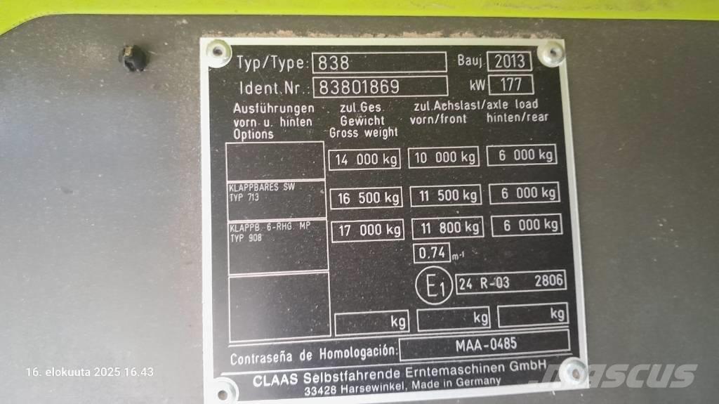 CLAAS Tucano 430 APS Maaidorsmachines