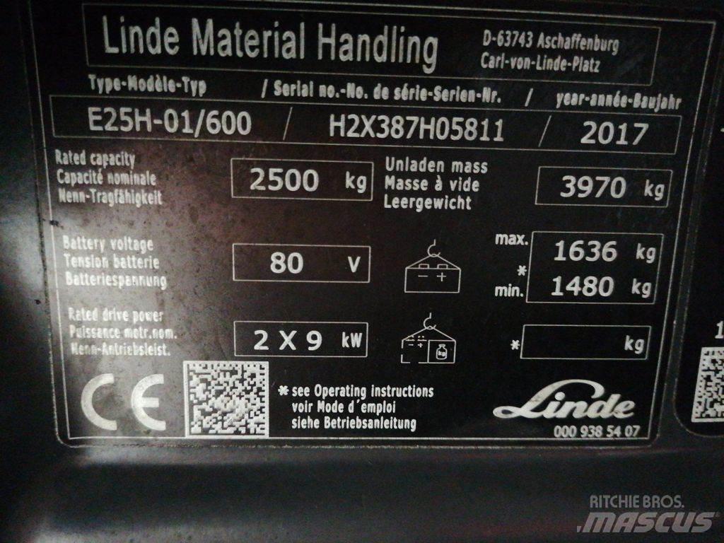 Linde E25H-01/600 Elektrische heftrucks