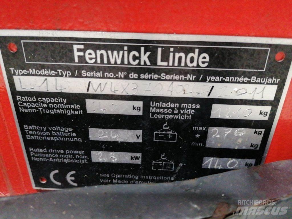 Linde L14 Meeloop stapelaar