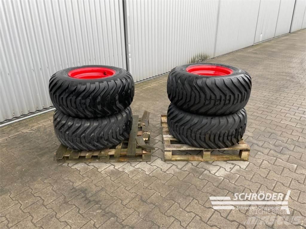  2X 380/55-17 Banden, wielen en velgen