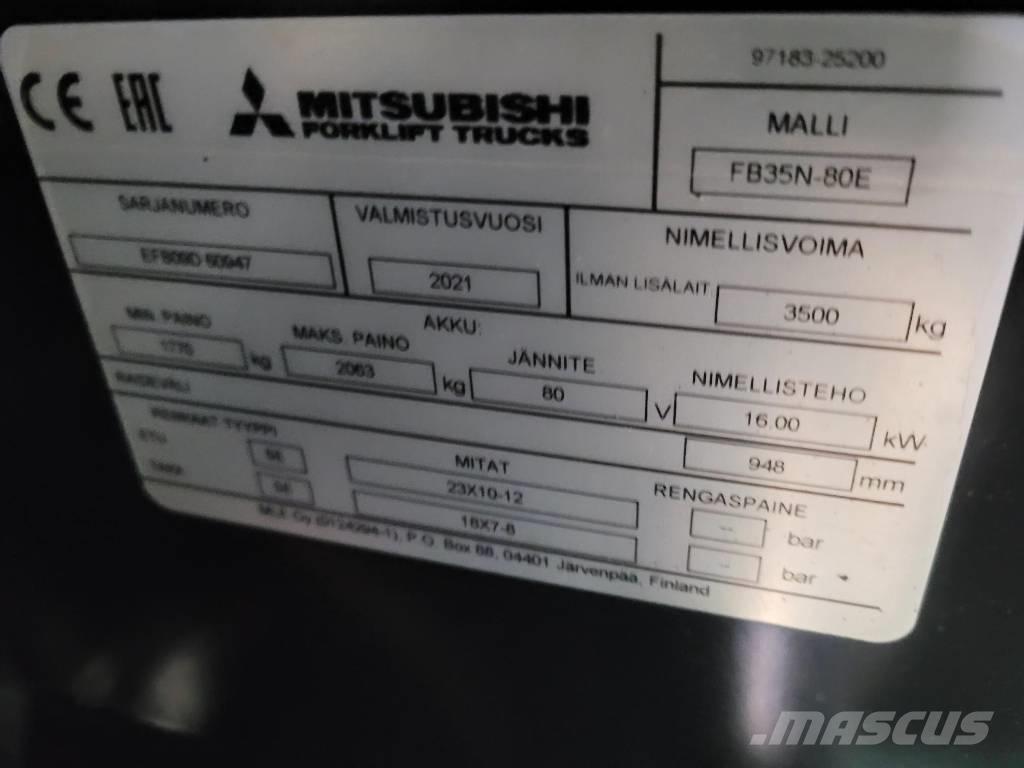 Mitsubishi FB 35 N Elektrische heftrucks