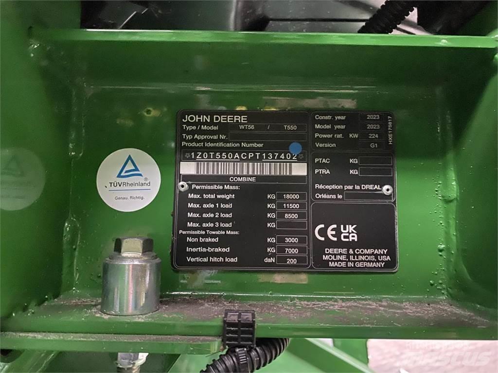 John Deere T550i Maaidorsmachines