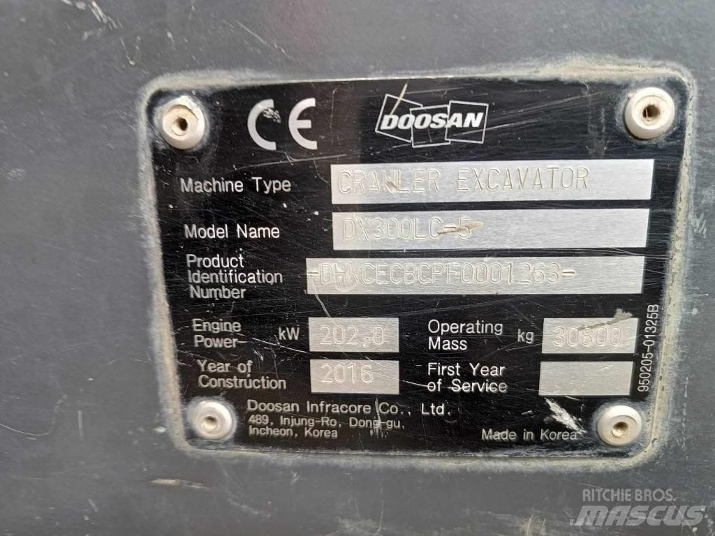 Doosan DX 300 LC-5 Rupsgraafmachines
