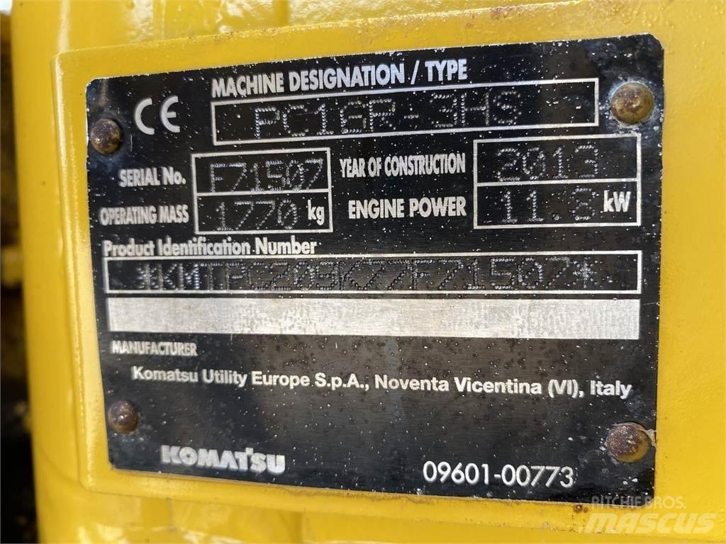 Komatsu PC16R-3 Wielgraafmachines