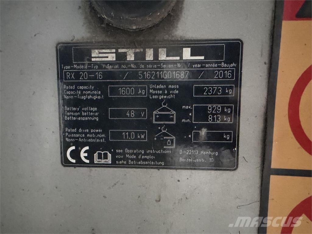 Still RX20-16 Elektrische heftrucks