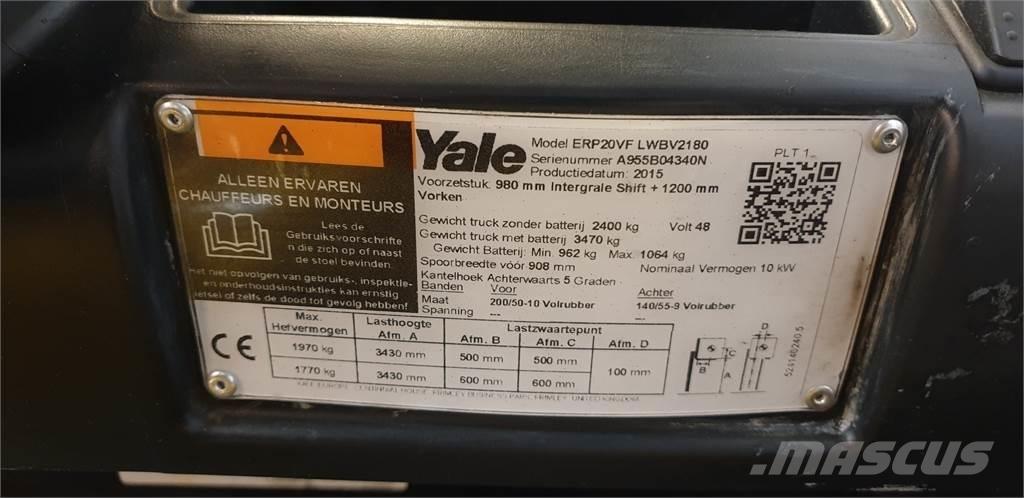 Yale ERP20VF 2014 Elektrische heftrucks