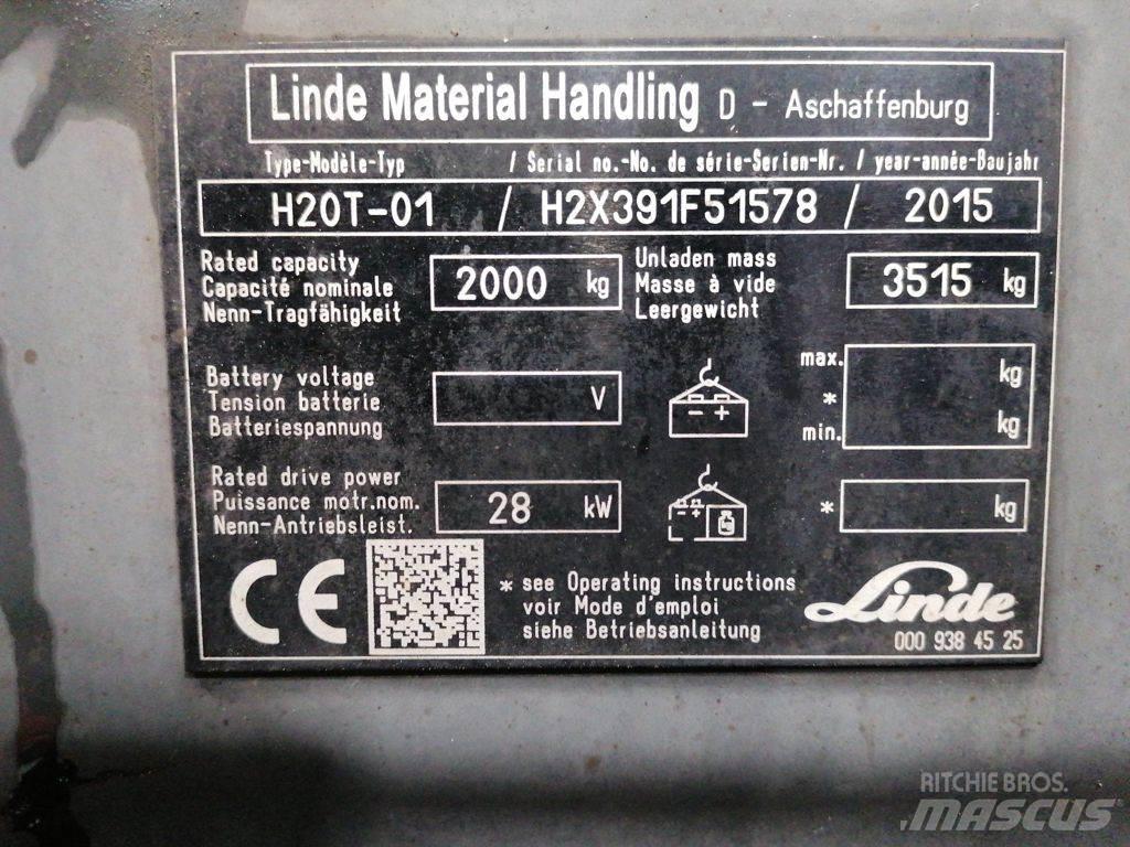 Linde H20T-01 LPG heftrucks