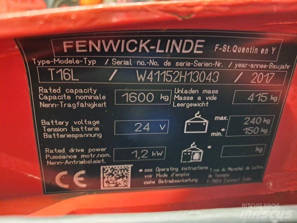 Linde T16L Electro-pallettrucks