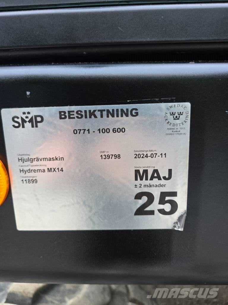 Hydrema MX 14 Wielgraafmachines