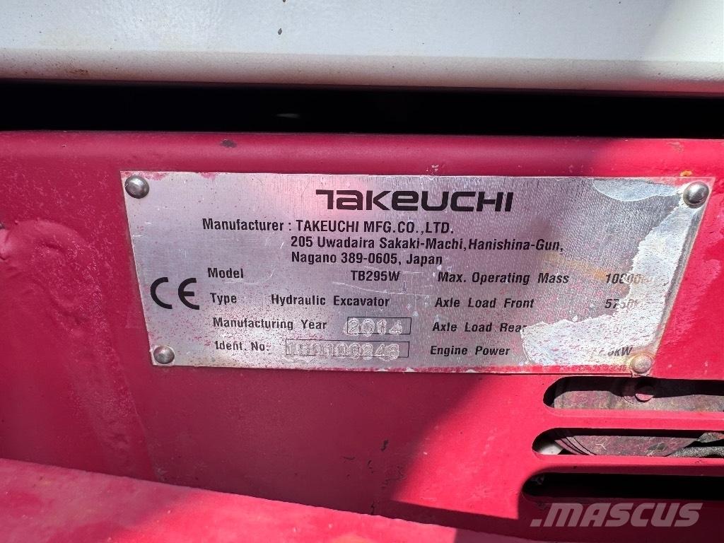 Takeuchi TB 295 W Wielgraafmachines