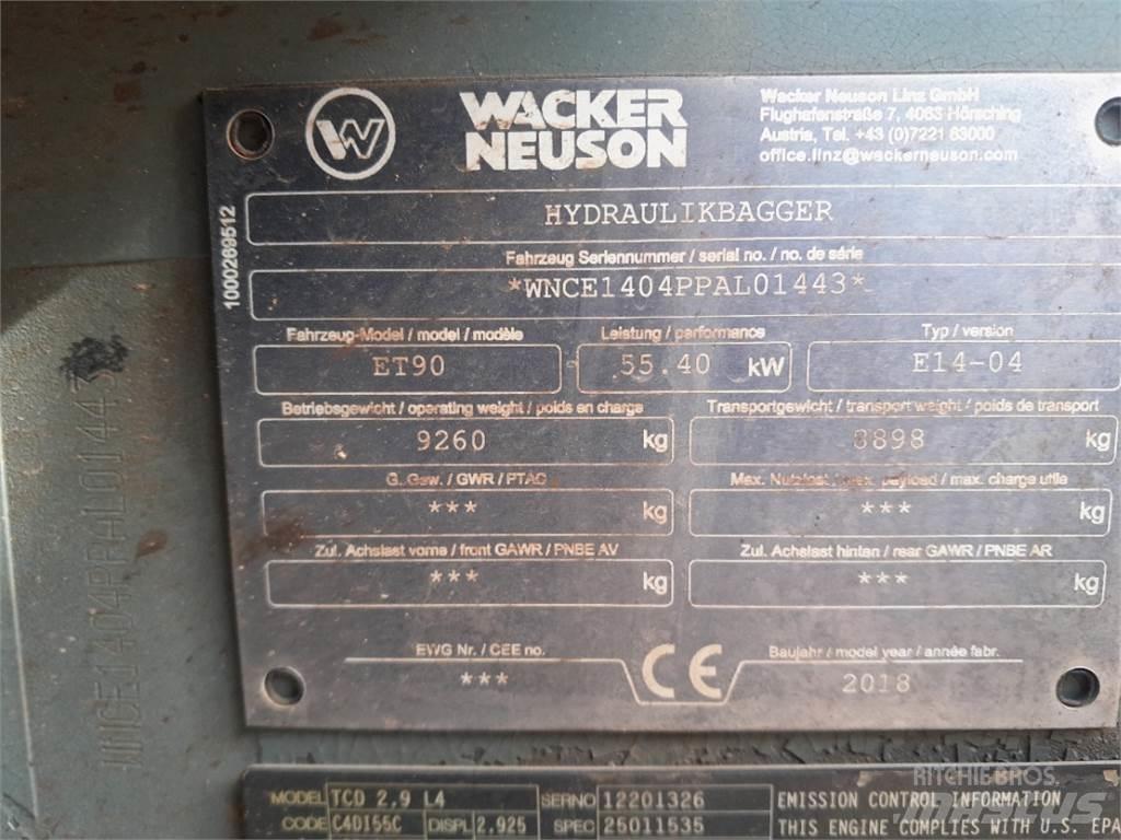 Wacker Neuson ET90 Minigraafmachines < 7t