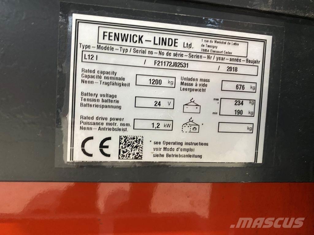Linde L12 I Meeloop stapelaar