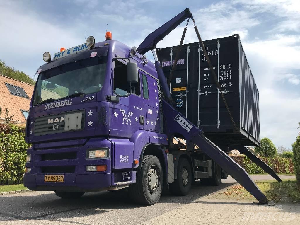 MAN TGA 35.430 Vlakke laadvloer met kraan
