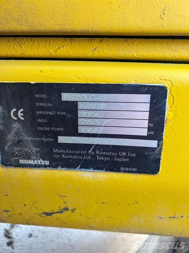Komatsu PC 210 LC-7K Rupsgraafmachines