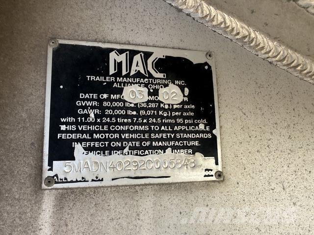 MAC END DUMP Overige aanhangers