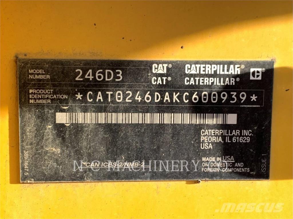 CAT 246D3 H3CB Schrankladers