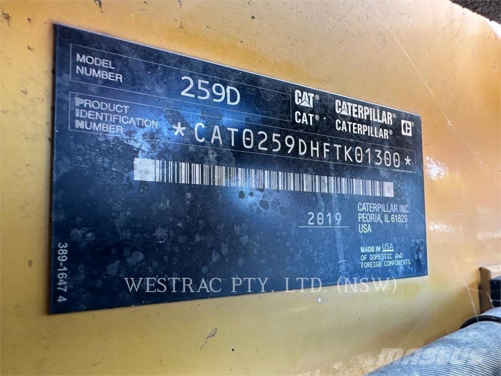 CAT 259D Rupsladers