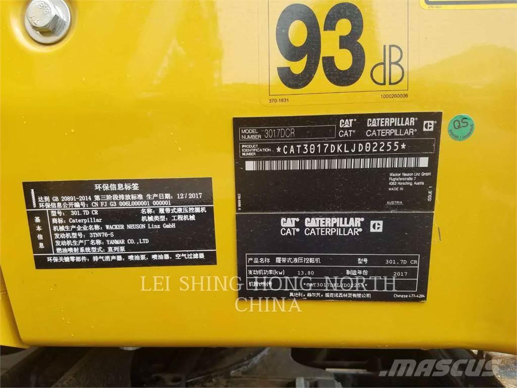 CAT 301.7DCR Rupsgraafmachines