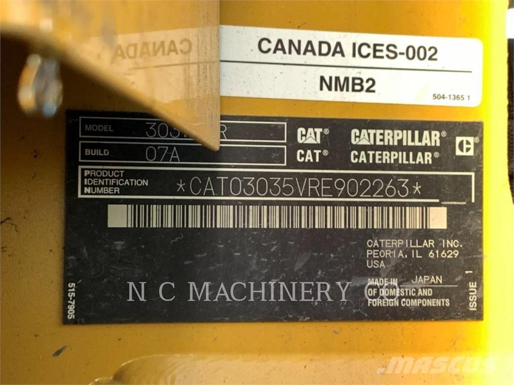 CAT 303.5 CRCB Rupsgraafmachines