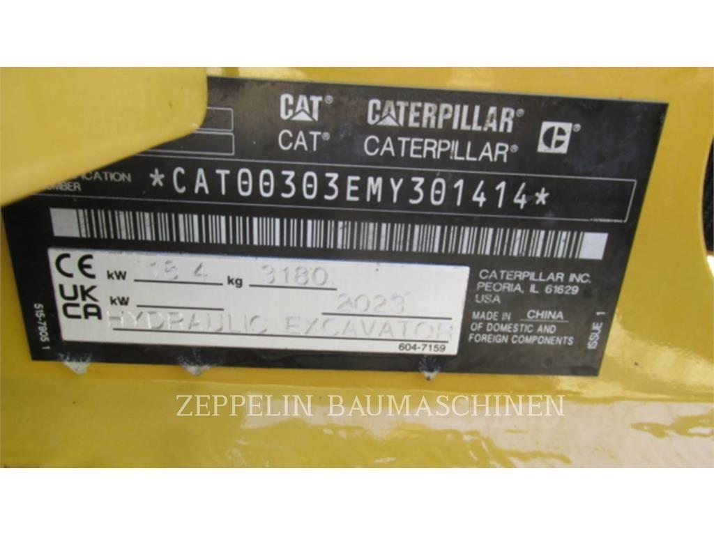 CAT 303CR-07A Rupsgraafmachines