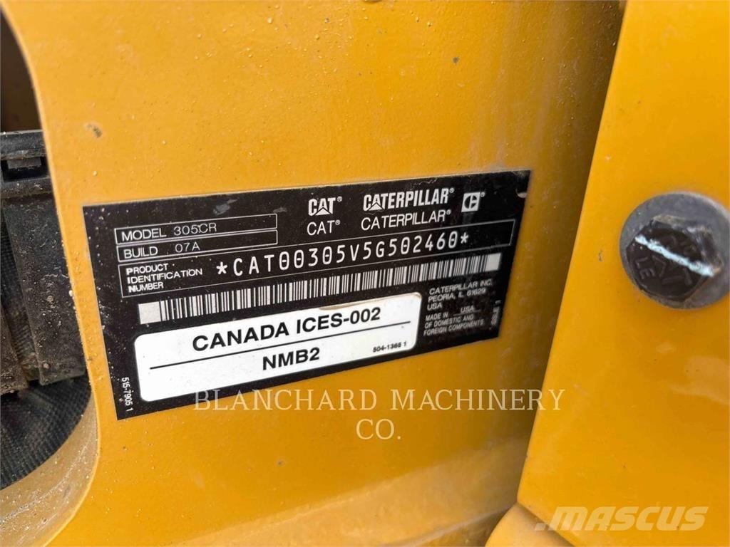 CAT 305 Rupsgraafmachines