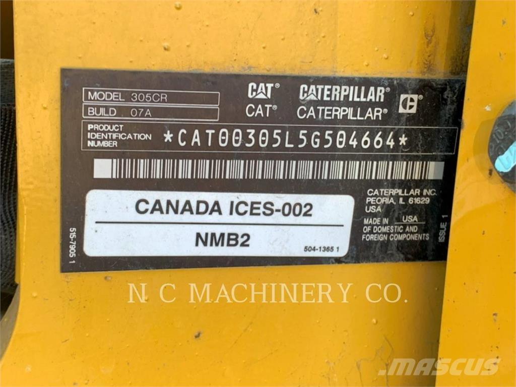 CAT 305 CRCB Rupsgraafmachines